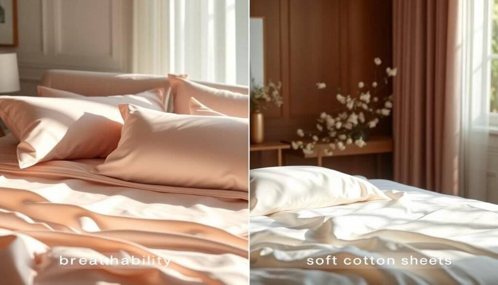 Breathability comparison of silk vs. cotton