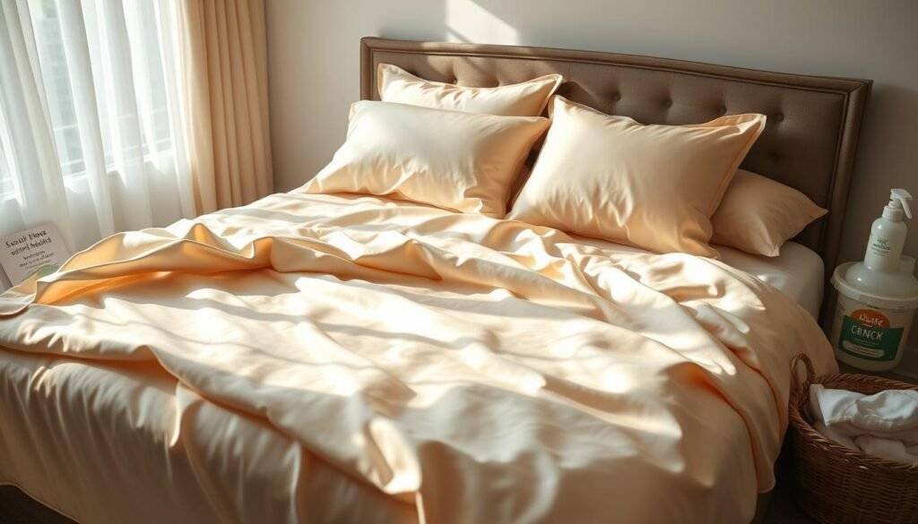 Care for silk sheets