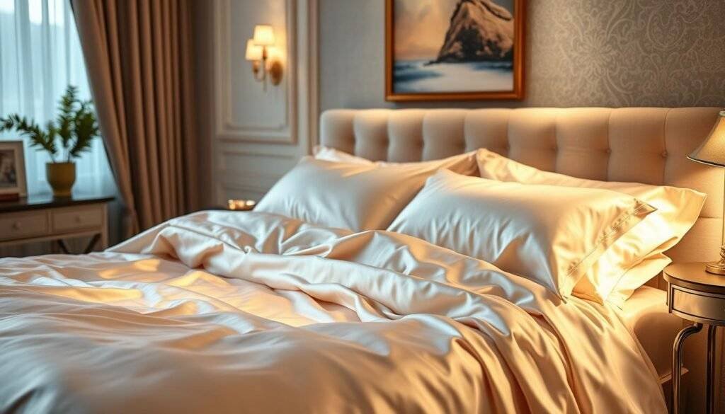 Improving sleep quality with sateen sheets