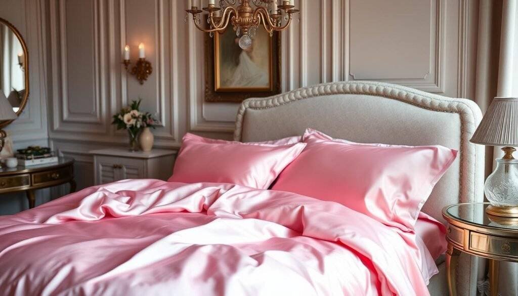 best pink silk bedding