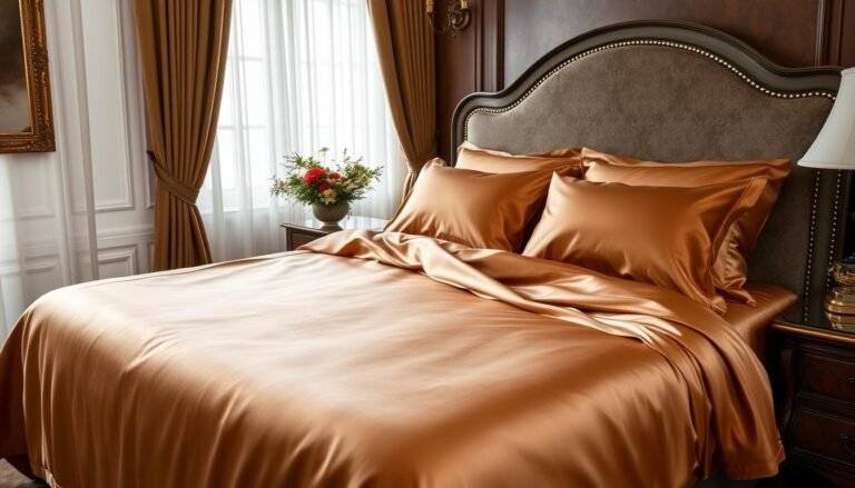 brown silk sheets