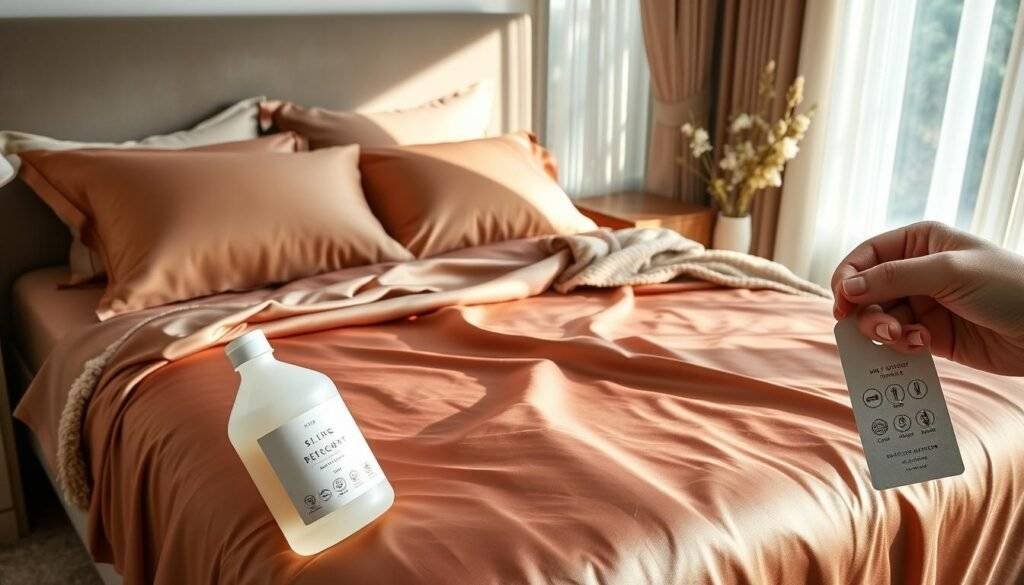 care for silk sheets