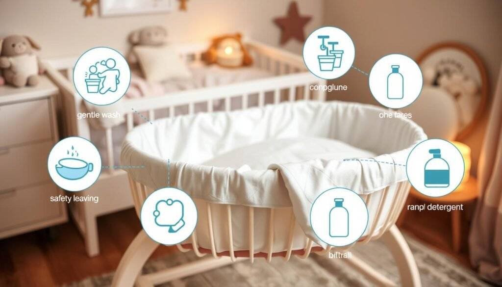 care instructions for bassinet sheets