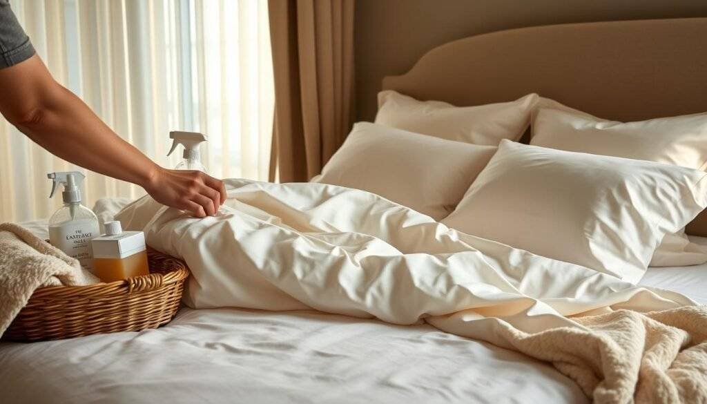 caring for bed sheets