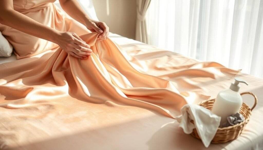 caring for silk sheets