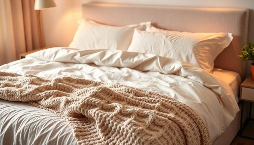 cozy bedding atmosphere