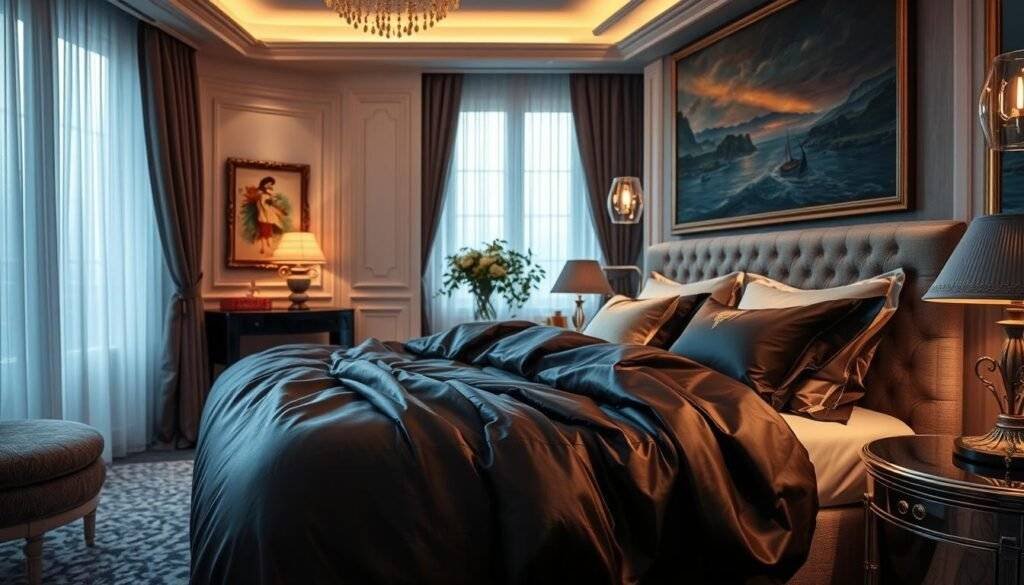 luxurious bedroom atmosphere