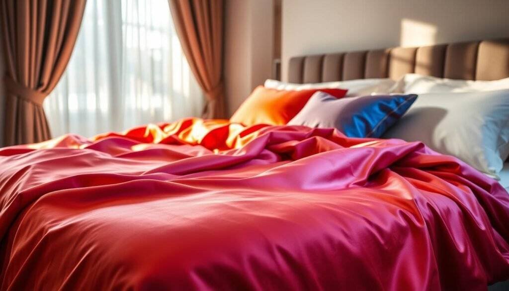 luxury silk bed sheets