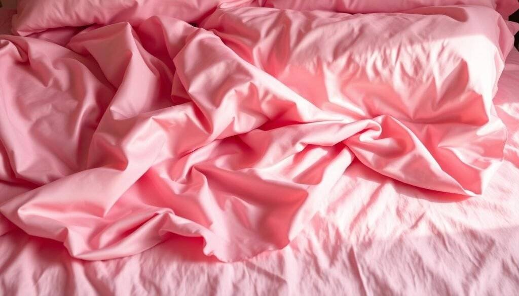 pink silk sheets