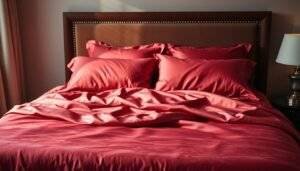 red silk sheets