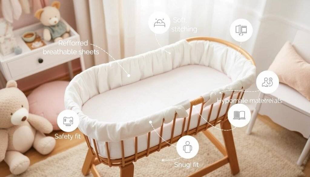 safety features in bassinet sheets