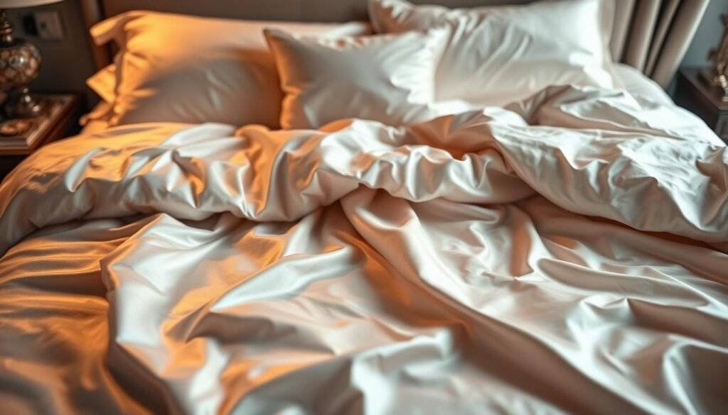 satin bed sheets