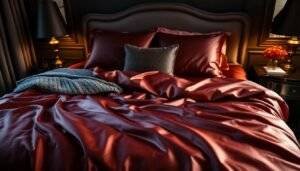 satin bed sheets