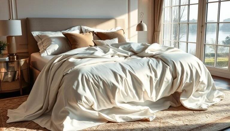 silk and snow linen sheets