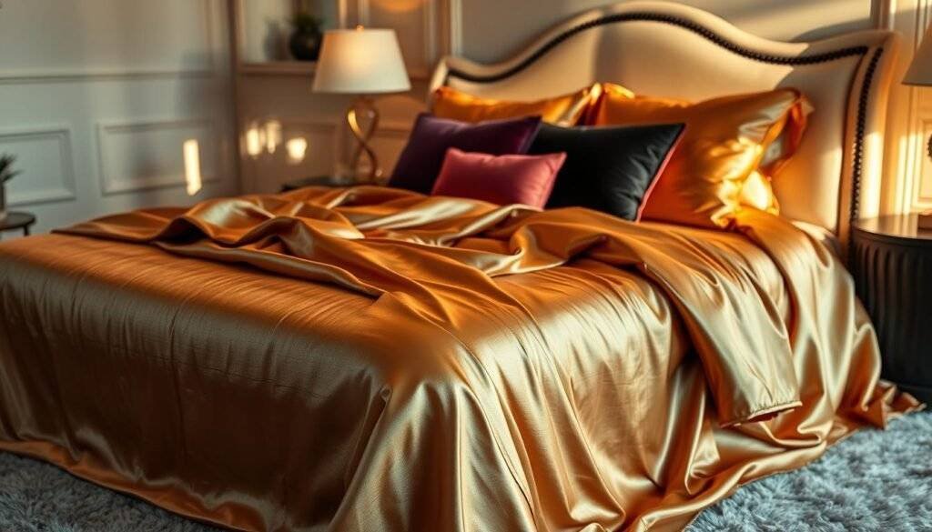 silk sheets queen